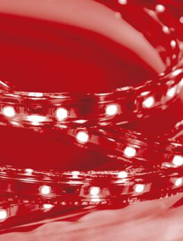 FITA LED 5W 60 LEDS/M 20M 220V IP67 ROJO