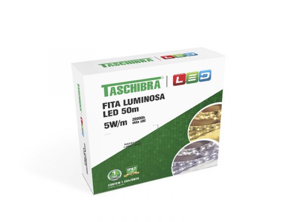 FITA LED 5W 60 LEDS/M 50M 127V IP67 BRANCO - Imagen 2