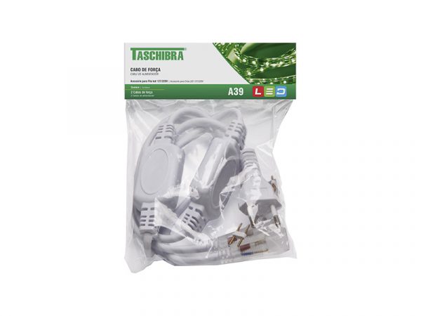 A39 CABLE DE ALIMENTACIÓN PARA TIRA LED 2 PCS UNICA - Imagen 2
