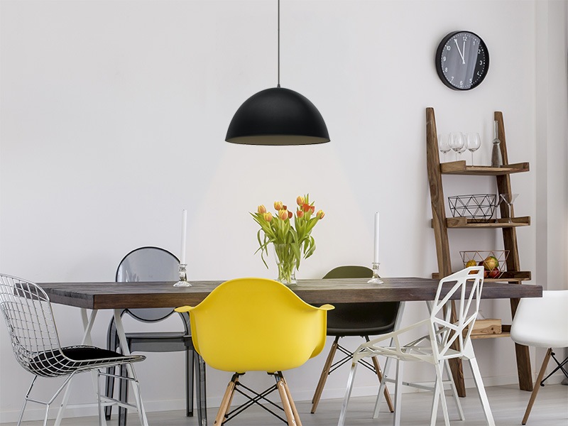 LUM PENDIENTE TASCHIBRA DESIGN TD 821F GRANDE NEGRO MATE - Imagen 2