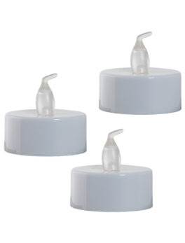VELA LED DECORATIVA MINI 3PÇS AMARILLA