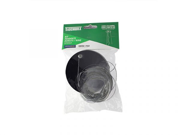 KIT PENDIENTE PARA SUSHI / DONUTS / RING NEGRO MATE - Imagen 3