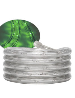CUERDA LUZ LED PRO 13MM 127V 2 HILOS 100M SIN ACCESORIOS VERDE