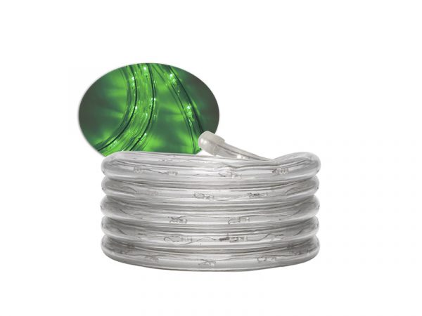 CUERDA LUZ LED PRO 13MM 127V 2 HILOS 100M SIN ACCESORIOS VERDE