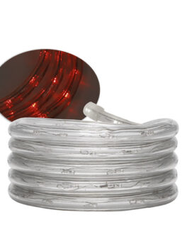 CUERDA LUZ LED PRO 13MM 127V 2 HILOS 100M SIN ACCESORIOS ROJO