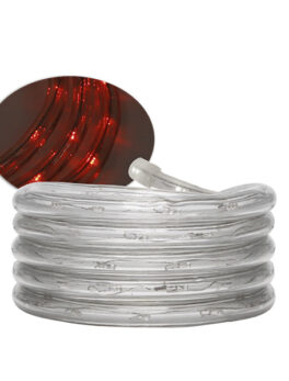 CUERDA LUZ LED PRO 13MM 220V 2 HILOS 100M SIN ACCESORIOS ROJO