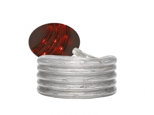 CUERDA LUZ LED PRO 13MM 220V 2 HILOS 100M SIN ACCESORIOS ROJO