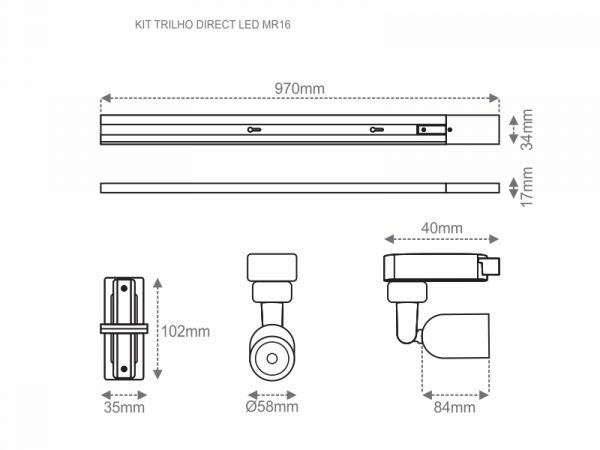 KIT RIEL DIRECTO LED 6500K BLANCO - Imagen 10
