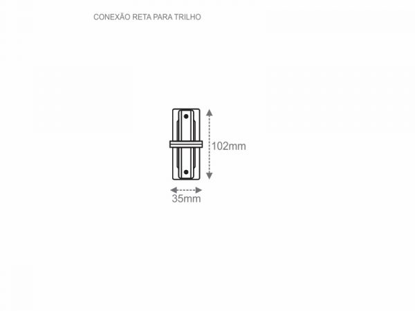 CONEXIÓN RECTA PARA RIEL BR - Imagen 2