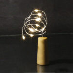 CABLE LUZ TAPÓN 10 LEDS BATERÍA 3000K