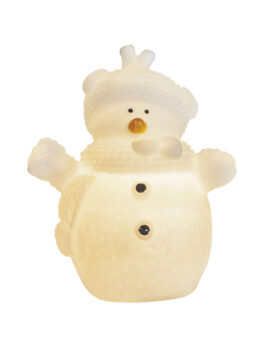 ADORNO DE NAVIDAD FLAKER MUÑECO DE NIEVE PILA LED