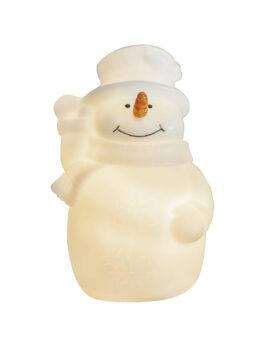 ADORNO DE NAVIDAD PILA LED DE MUÑECO DE NIEVE DE ALASKA