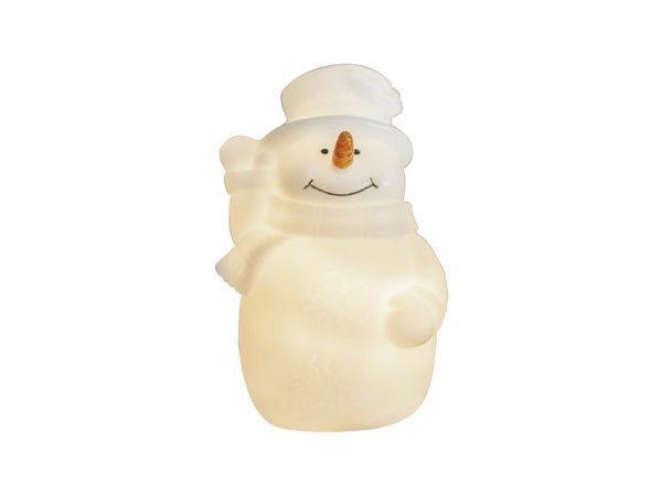 ADORNO DE NAVIDAD PILA LED DE MUÑECO DE NIEVE DE ALASKA