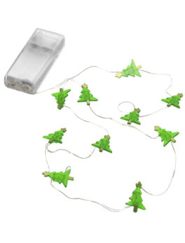HILO DE LUZ 10 LEDS DE PILA DE ÁRBOL 3000K