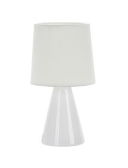 LÁMPARA DE CERÁMICA POTTERY E27 BLANCO 25CM