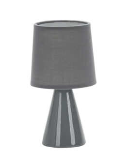 LÁMPARA DE CERÁMICA POTTERY E27 GRIS 25CM