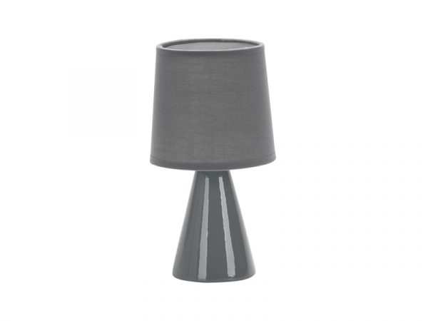 LÁMPARA DE CERÁMICA POTTERY E27 GRIS 25CM