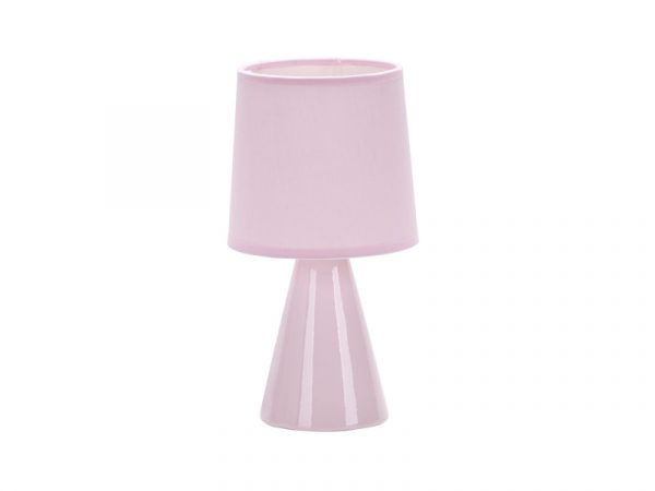 LÁMPARA DE CERAMICA POTTERY E27 ROSA 25CM