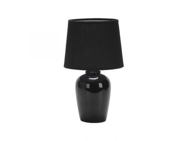 LÁMPARA DE CERÁMICA POTTERY E27 NEGRO 32CM