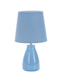 LÁMPARTA DE CERÁMICA POTTERY E27 AZUL 37CM