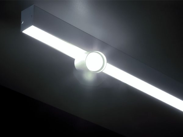 SPIRE LUZ LED LINEAL 20W 6500K SUPERPOSICIÓN + 1 SPOT MR 11 SIN LÁMPARA BLANCA - Imagen 6