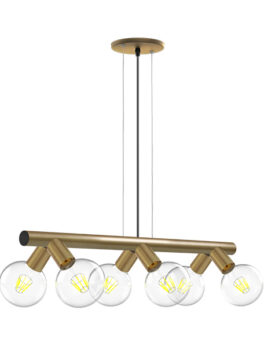 COLGANTE TASCHIBRA FICUS 6XE27 ORO