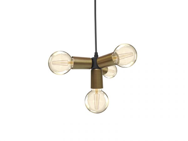 COLGANTE TASCHIBRA NICK 4XE27 ORO - Imagen 2