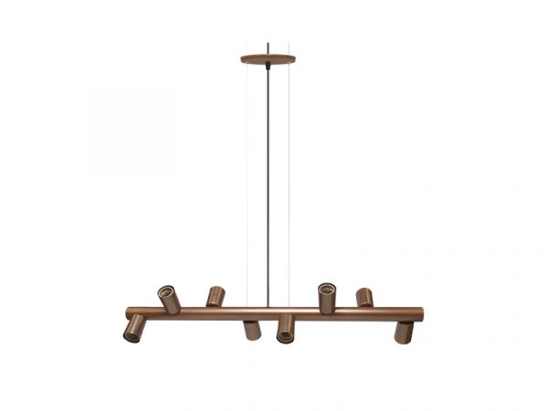 COLGANTE TASCHIBRA AMORA 8XE27 COBRE