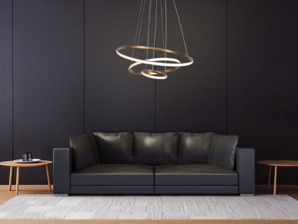TASCHIBRA MONTREAL LED COLGANTE 3000K 45W ORO MATE - Imagen 3