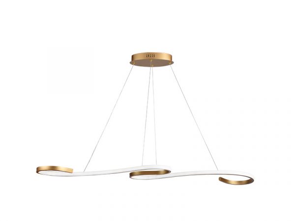 TASCHIBRA MILAN COLGANTE LED 3000K 30W ORO MATE