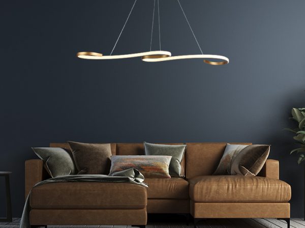 TASCHIBRA MILAN COLGANTE LED 3000K 30W ORO MATE - Imagen 3