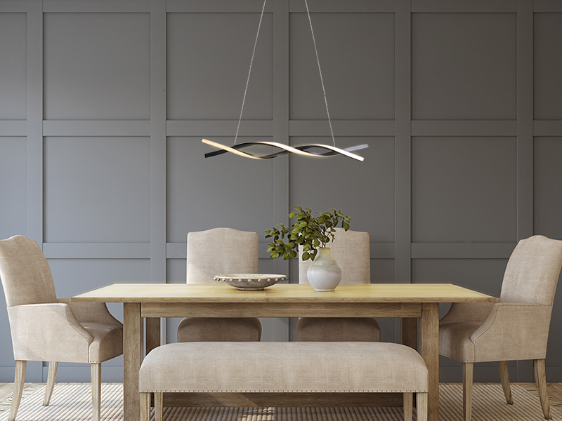 TASCHIBRA PARIS LED COLGANTE 3000K 18W PRETO - Imagen 4