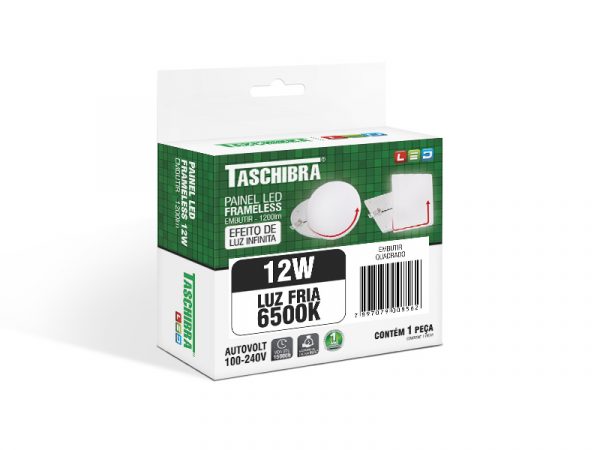PANEL LED SIN MARCO EMPOTRADO 12W CUADRADO 6500K - Imagen 10