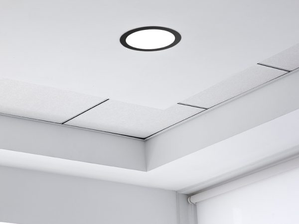 PANEL LED 18W LUX REDONDO EMPOTRAR NEGRO 3000K - Imagen 4