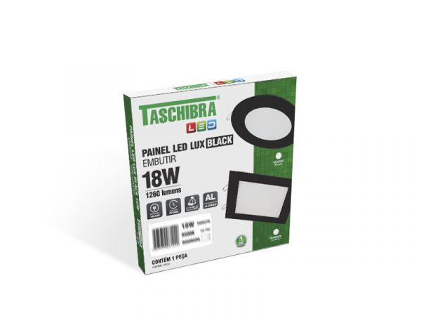 PANEL LED 18W LUX REDONDO EMPOTRAR NEGRO 4000K - Imagen 6