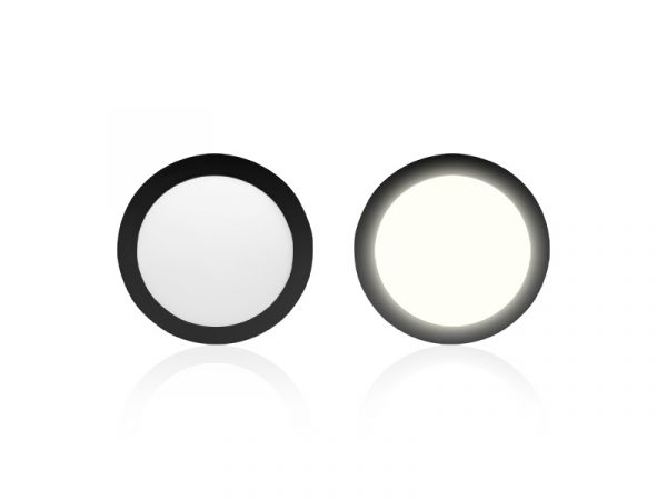 PANEL LED 18W LUX REDONDO EMPOTRAR NEGRO 6500K - Imagen 3