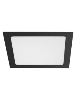 PANEL LED 18W LUX CUADRADO EMPOTRAR NEGRO 3000K