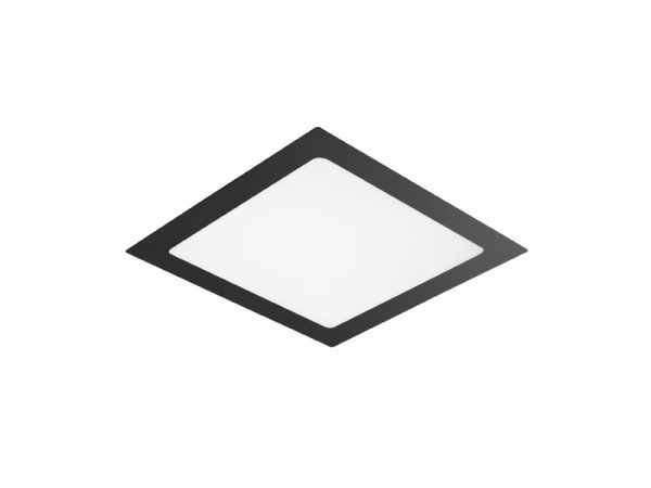 PANEL LED 24W LUX CUADRADO EMPOTRAR NEGRO 4000K - Imagen 2