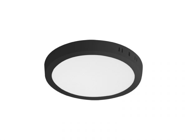 PANEL LED 18W LUX REDONDO SUPERPOSICIÓN NEGRO 3000K - Imagen 2
