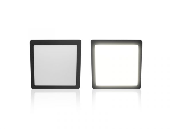 PANEL LED 18W LUX REDONDO SUPERPOSICIÓN NEGRO 4000K - Imagen 4