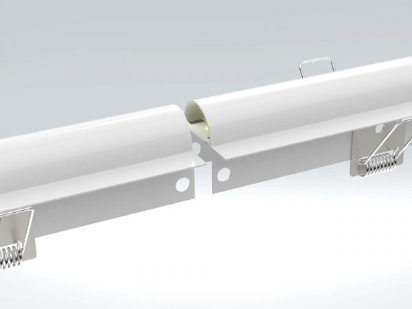 LUZ DE PERFIL LED CONVEXO 56 20W EMPOTRAR 6500K BLANCO - Imagen 2