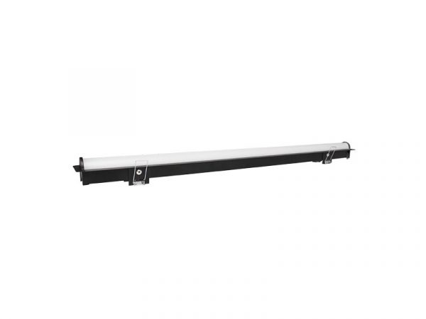 LUZ DE PERFIL LED CONVEXO 56 20W EMPOTRAR 6500K NEGRO MATE