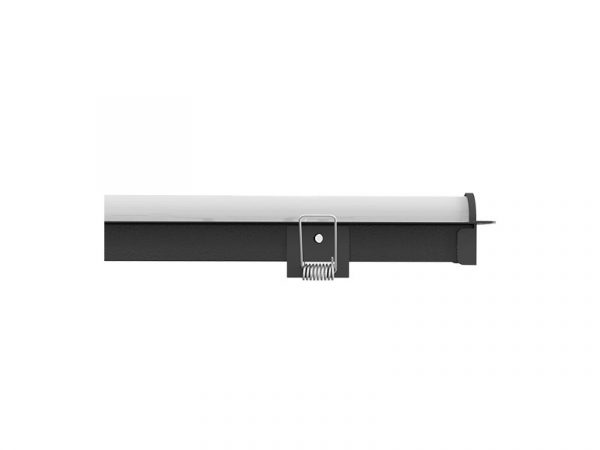 LUZ DE PERFIL LED CONVEXO 56 20W EMPOTRAR 6500K NEGRO MATE - Imagen 5