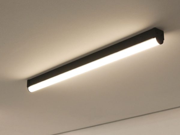 LUZ DE PERFIL LED CONVEXO 111 40W SOBREPOSICION 6500K NEGRO MATE - Imagen 7