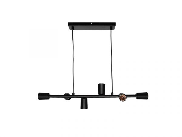 COLGANTE TASCHIBRA BUDS 6XE27 NEGRO MATE