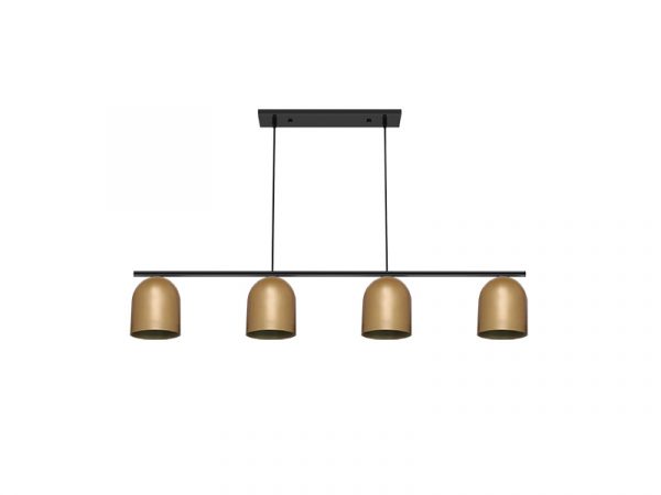 COLGANTE TASCHIBRA FOLK 4XE27 ORO