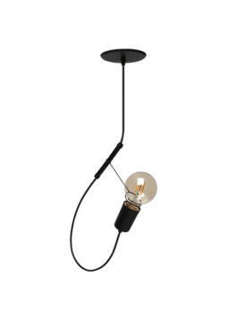 COLGANTE TASCHIBRA BUNGEE 1XE27 NEGRO MATE