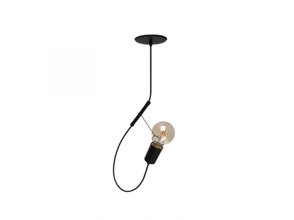 COLGANTE TASCHIBRA BUNGEE 1XE27 NEGRO MATE