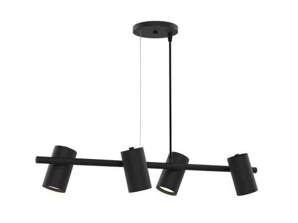 COLGANTE TASCHIBRA FOCCUS 4XE27 NEGRO - Imagen 3