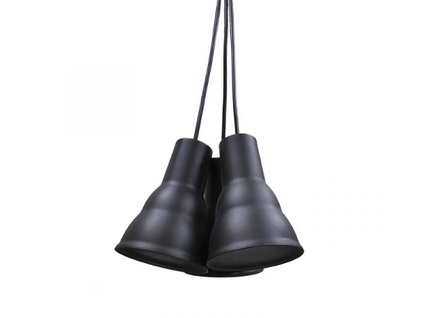 COLGANTE TASCHIBRA KONIC 3XE27 NEGRO FOSCO